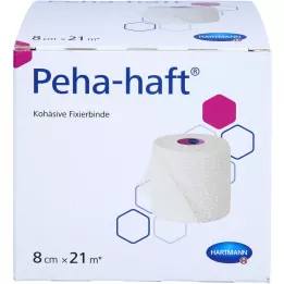 PEHA-HAFT Fixatieverband latexvrij 8 cmx21 m, 1 st