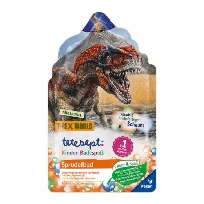 TETESEPT Kinderbadplezier bubbelbad T-Rex Wereld, 40 g