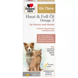 DOPPELHERZ voor dierenhuid&amp;Bontolie voor honden/katten, 250 ml
