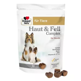 DOPPELHERZ voor dierenhuid&Bont Compl.Chews voor honden, 30 stuks