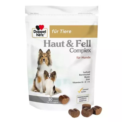 Doppelherz for Animals Skin & Bont Compl. Kauwsnacks voor honden, 30 st Doppelherz for Animals Skin & Bont Compl. Kauwsnacks voor honden, 30 st