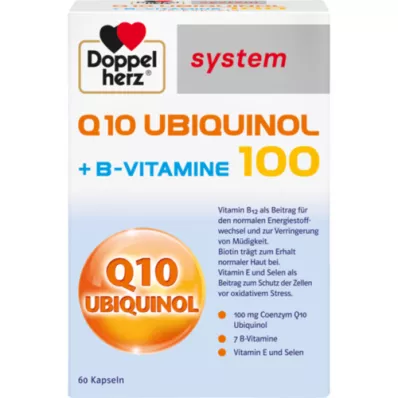 DOPPELHERZ Q10 Ubiquinol 100 systeemcapsules, 60 stuks