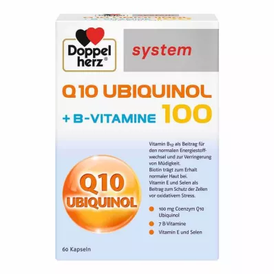 Doppelherz Q10 Ubiquinol 100 systeemcapsules, 60 stuks Doppelherz Q10 Ubiquinol 100 systeemcapsules, 60 stuks