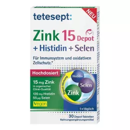 TETESEPT Zink 15 depot+histidine+selenium filmomhulde tabletten, 30 st