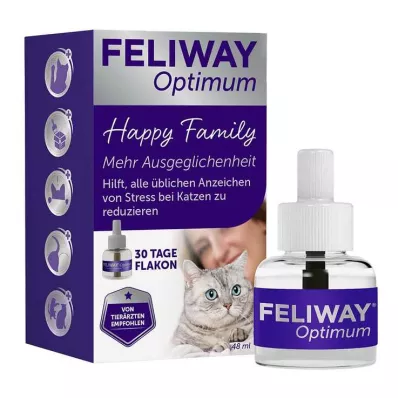 FELIWAY OPTIMUM Navulfles voor katten, 48 ml FELIWAY OPTIMUM Navulfles voor katten, 48 ml
