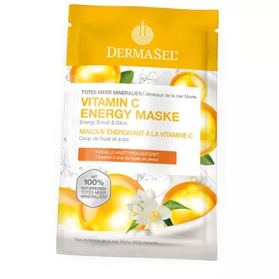 DERMASEL Dode Zee Vitamine C Energie Masker, 12 ml