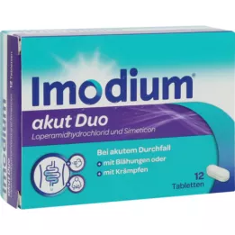 IMODIUM Akut Duo 2 mg/125 mg tabletten, 12 st