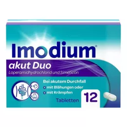 IMODIUM Akut Duo 2 mg/125 mg tabletten, 12 st