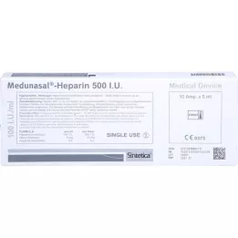 MEDUNASAL-Ampullen met heparine 500 IE, 10 x 5 ml