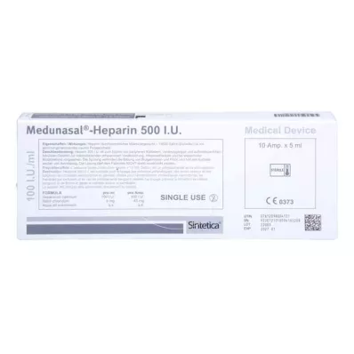 MEDUNASAL-Ampullen met heparine 500 IE, 10 x 5 ml MEDUNASAL-Ampullen met heparine 500 IE, 10 x 5 ml