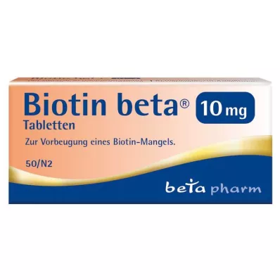 Biotine bèta 10 mg tabletten, 50 stuks Biotine bèta 10 mg tabletten, 50 stuks