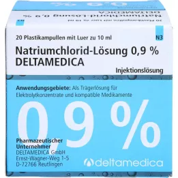 NATRIUMCHLORID-Oplossing 0,9% Deltamedica Luer Pl., 20X10 ml