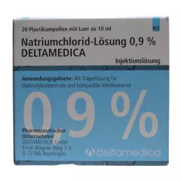NATRIUMCHLORID-Oplossing 0,9% Deltamedica Luer Pl., 20X10 ml