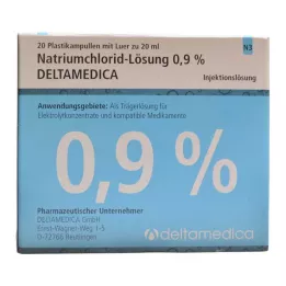 NATRIUMCHLORID-Oplossing 0,9% Deltamedica Luer Pl., 20X20 ml