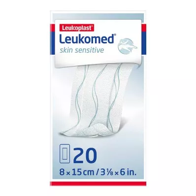 LEUKOMED huidgevoelig steriel 8x15 cm, 20 st