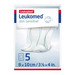 LEUKOMED huidgevoelig steriel 8x10 cm, 5 st