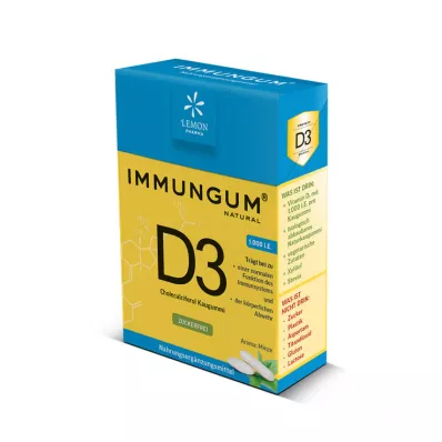 VITAMIN D3 IMMUNGUM Kauwgom, 28 g