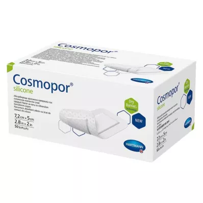 Cosmopor® siliconen wondverband 5x7,2 cm, 50 st Cosmopor® siliconen wondverband 5x7,2 cm, 50 st