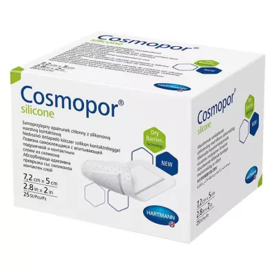 COSMOPOR siliconen wondverband 5x7,2 cm, 25 stuks