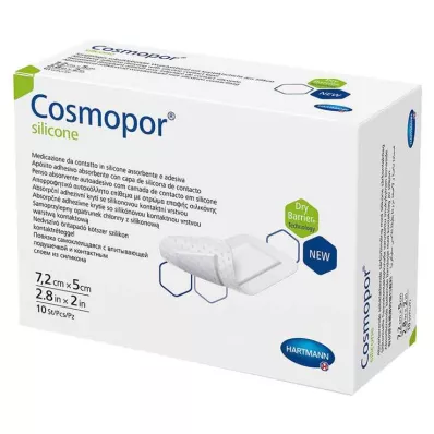 Cosmopor® siliconen wondverband 5x7,2 cm, 10 st