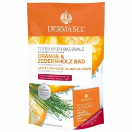 DERMASEL Dode Zee Badzout Sinaasappel &amp; Cederhout, 1 p