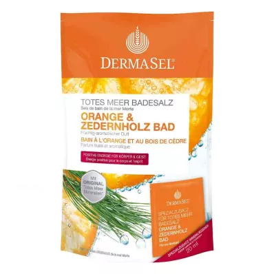 DERMASEL Dode Zee Badzout Sinaasappel &amp; Cederhout, 1 p