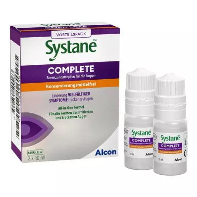 Systane® COMPLETE zonder conserveermiddelen, 2X10 ml