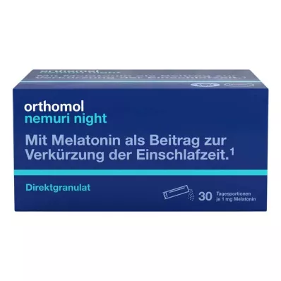 ORTHOMOL nemuri night direct korrels, 30 stuks