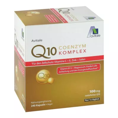 COENZYM Q10 100 mg Capsules+Vitaminen+Mineralen, 240 stuks COENZYM Q10 100 mg Capsules+Vitaminen+Mineralen, 240 stuks