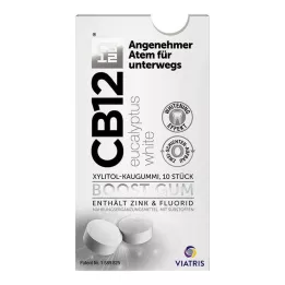 CB12 boost Eucalyptus witte kauwgom, 10 stuks