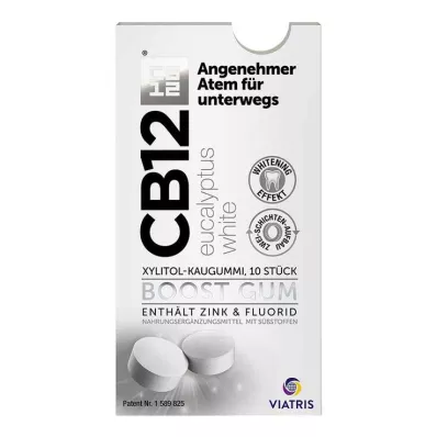 CB12 boost Eucalyptus witte kauwgom, 10 stuks CB12 boost Eucalyptus witte kauwgom, 10 stuks
