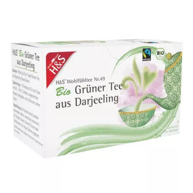 H&S Biologische Darjeeling Groene Thee Filterzakje, 20X2 g H&S Biologische Darjeeling Groene Thee Filterzakje, 20X2 g