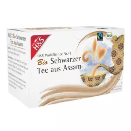 H&amp;S Biologische Assam Zwarte Thee Filterzakje, 20X1.80 g