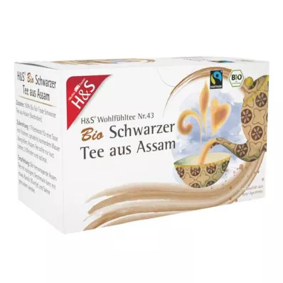 H&S Biologische zwarte thee uit Assam-filterzak, 20X1,80 g H&S Biologische zwarte thee uit Assam-filterzak, 20X1,80 g