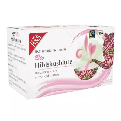 H&S Biologische filterzak voor hibiscusbloemen, 20 x 1,75 g H&S Biologische filterzak voor hibiscusbloemen, 20 x 1,75 g