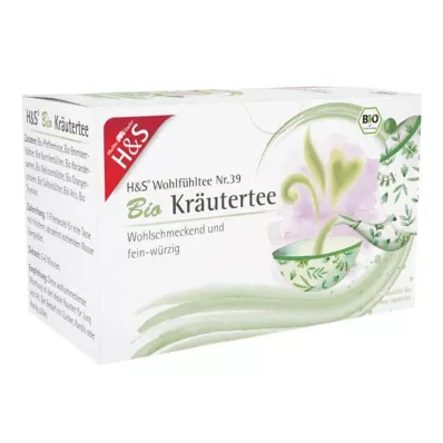 H&S biologische kruidentheefilterzakjes, 20X1,5 g H&S biologische kruidentheefilterzakjes, 20X1,5 g