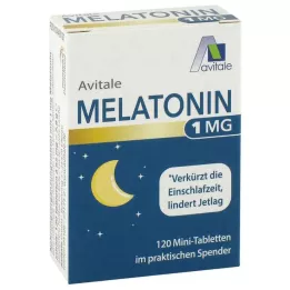 MELATONIN 1 mg minitabletten in dispenser, 120 stuks