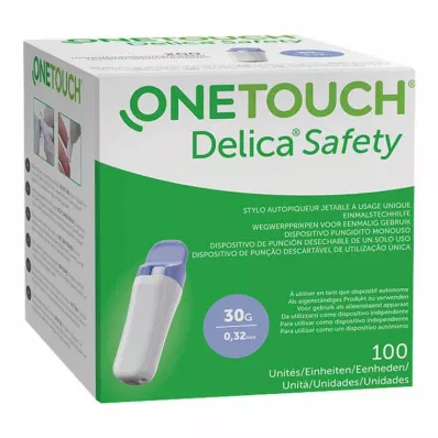 One Touch Delica Safety wegwerpprikpen 30 G, 100 stuks