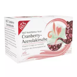 H&amp;S Cranberry-Acerola Kers met Vitamine C Fbtl., 20X2.8 g