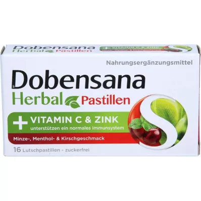 DOBENSANA Kruiden Kersenpasta Vit.C &amp; Zinkpasta, 16 st