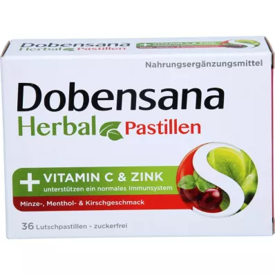 DOBENSANA Kruiden Kersenpasta Vit.C &amp; Zinkpasta, 36 st