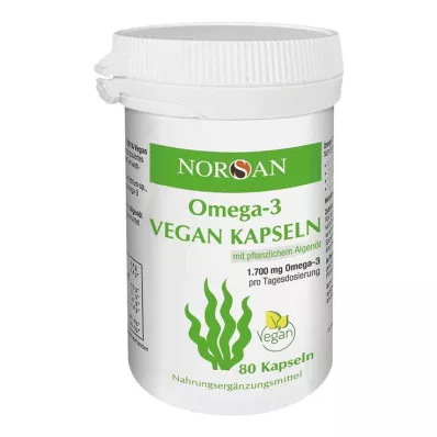 NORSAN Omega-3 veganistische capsules, 80 stuks NORSAN Omega-3 veganistische capsules, 80 stuks