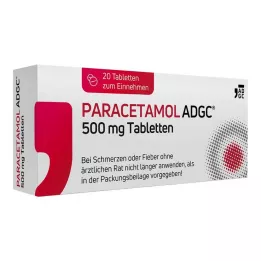 PARACETAMOL ADGC 500 mg tabletten, 20 st