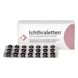 ICHTHRALETTEN 200 mg enterische tabletten, 84 stuks