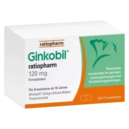 GINKOBIL-ratiopharm 120 mg filmomhulde tabletten, 200 stuks
