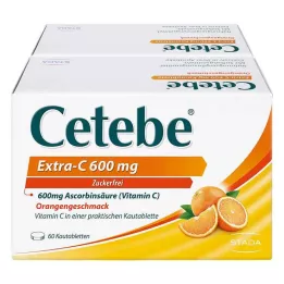 CETEBE Extra-C 600 mg kauwtabletten, 120 stuks