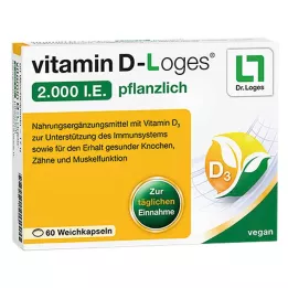 VITAMIN D-LOGES 2.000 I.U. vegetarische zachte capsules, 60 st