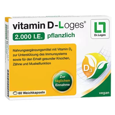 VITAMIN D-LOGES 2.000 I.U. vegetarische zachte capsules, 60 st