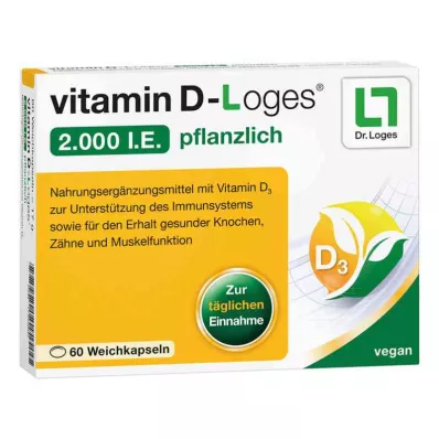 VITAMIN D-LOGES 2.000 I.U. vegetarische zachte capsules, 60 st
