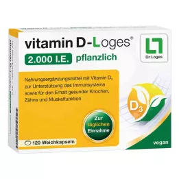 VITAMIN D-LOGES 2.000 I.U. vegetarische zachte capsules, 120 st